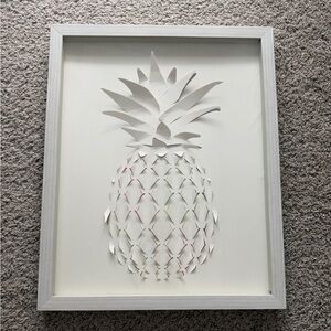 Cut out Pineapple Wall Decor Framed Art Print 22x18 Large